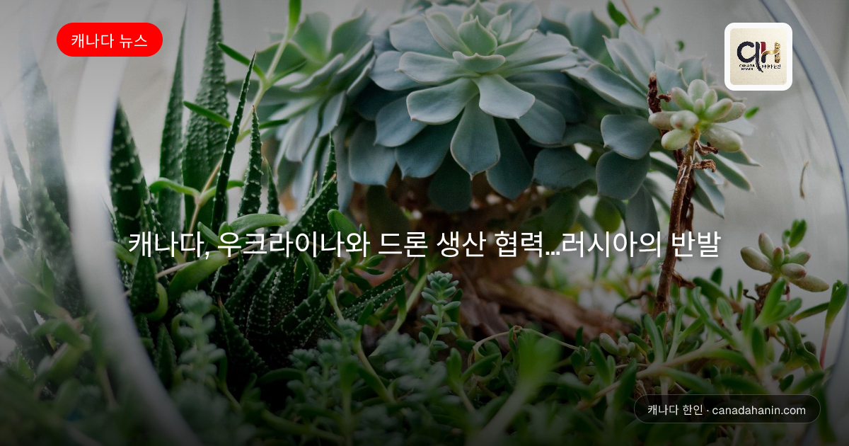 캐나다, 우크라이나와 드론 생산 협력…러시아의 반발