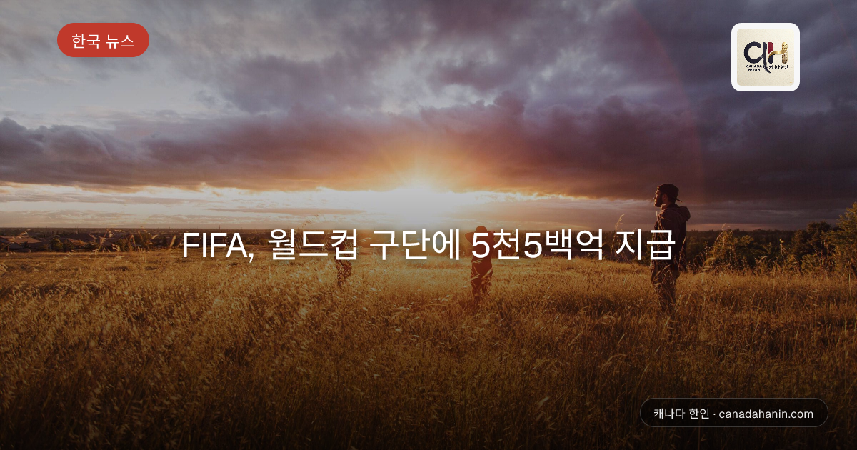 FIFA, 월드컵 구단에 5천5백억 지급