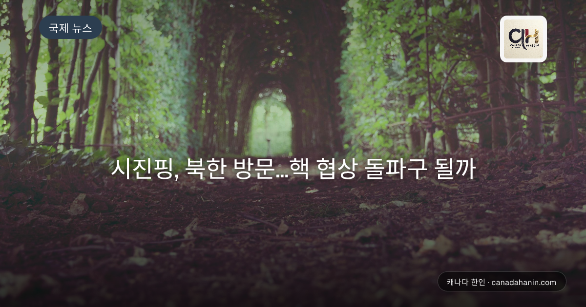 시진핑, 북한 방문...핵 협상 돌파구 될까